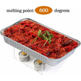 25 pcs Aluminum Foil Trays Barbecue Accessory For Cooking, ROasting, Baking, Freezing And Storing V1188-MS-227-0654