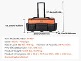 Rolling Tool Bag, 110 lbs Load Capacity, 27 Pockets Heavy Duty Roller Tool Bag on Wheels, Adjustable V952-GLGJD20YC16849CWN001V0