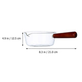 Transparent Glass Saucepan Non-Stick Cooking Pot for Boiling and Simmering, 1 Piece Kitchen Cookware V1192-AZ-W-28466