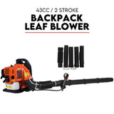 Petrol Leaf Blower 2 Stroke 42.7cc Backpack Commercial 540km/H V379-LEAFBLOW427001