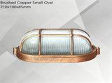 Brushed Copper Small Oval LED Explosion-Proof Light 21010085mm Halloween Exquisite Rust-Proof Gift V1221-XM-LB7794-GM205