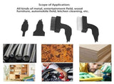 4 pcs Rust Removing Brush Shovel Set Nylon Wire Abrasive Brushes Reciprocating Blade Sabre Saw V1366-AZ2-W-03619