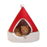 Cat Tent Cave Bed Christmas Tree Cat House Bed Comfortable Triangle Cat Bed Pet Tent House V1294-YM0717-10024924