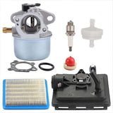 799868 Carburetor with 496116 795259 Air Filter Base, Fits 124l02 124t02 124t05 124t07 Approx.. V1188-CE-MO02211