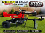 Ducar 32T Petrol Log Splitter with 212cc OHV Engine 8.5s Cycle Time LOG-PTR-SPR-2001
