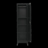 Single-Door Metal Tall Cabinet Shelf Storage for Home Office Gym V63-844461