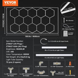 Hexagon Garage Lights 86400LM 5 Grid Honeycomb LED Shop Ceiling Light V952-PJXCKDBSLBX8QPB8PV3
