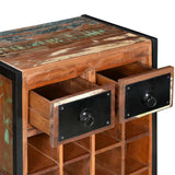 Wine Rack For 16 Bottles Solid Reclaimed Wood 43_244831