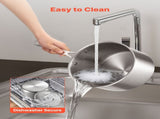 4 QT Saucepan, Stainless Steel Saucepan with Glass Lid, Multipurpose Nonstick Stainless Steel Small V952-BXGJG4QT1JTWFU824001V0
