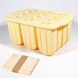 12-Pack Silicone Ice Pop Mold DIY Ice Lolly Maker with 50 Reusable Sticks V1370-AZ4-25407