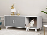 PaWz Enclosed Cat Litter Cabinet Box Grey PT1150-GY