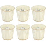 6Pcs Fabric Cloth Lampshade Lamp Cover Replacement for E14 Chandelier Wall Lamps Beige V1294-YM0901-3119200096411