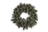 Christmas Wreath with Lights - 61cm Cashmere 112_HZC61