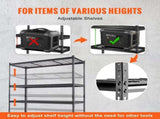 Storage Shelving Unit, 5-Tier Adjustable, 2000 lbs Capacity, Heavy Duty Garage Shelves Metal V952-XLZLKHJCL24DXIG4AV0