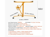 3353mm Drywall Lift, Heavy-Duty 68 kg Sheetrock Hoist with Adjustable Telescoping Arm, Lockable V952-SPSJJHS95FT1QDU00001V0