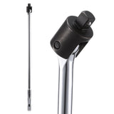Long Handle Breaker Bar Ratchet Wrench with Ergonomic Grip for Stuck Nut Release V1366-AZ2-W-18439