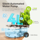 Hydroponics Plant Growing System 12 Pods Indoor Herb Garden Kit Led Light 4L WHITE V201-FDZ2412WH8AU