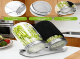 Sprouting Kit with Stainless Steel Screen Sprouting Lids & Glass Mason Jars & Light-Blocking V1258-DP02-WO-412