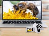 1000X Zoom Pocket Microscope LED Screen Handheld Mini Microscope with 32GB SD Card V1263-JX-7302