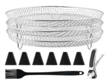 Air Fryer Accessories, 3 Layer Stackable Racks, Stainless Steel Air Fryer Basket Tray V1370-AZ4-01539