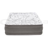 Bestway Air Mattress Queen Inflatable Bed 46cm Airbed Decorated Surface Grey BW-RA-BED-Q-FO-46