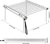 1 Piece Portable Charcoal Grill, Foldable Stainless Steel Mini Camping BBQ for Picnics, Backyards V1189-LC-HW-00316