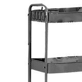 3 Tier Utility Rolling Cart with Caster Wheels Movable Multifunctional Storage Cart for Kitchen V1294-YM0901-3117240235114