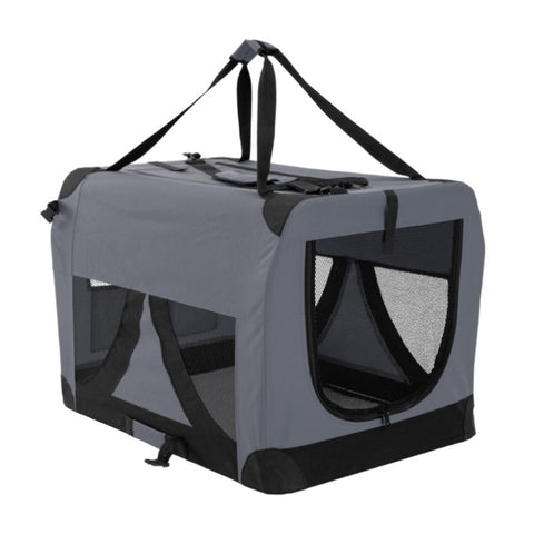 Portable Soft Dog Cage Crate Carrier XL GREY V274-PET-3002XL-GY