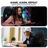 Sarantino Antre Kids Study Gaming Chair Black Computer Seat Adjustable Height Ergonomic Back Su CH-MLM-691-BK