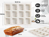 Silicone Mini Loaf Pan with Metal Frame & Silicone Bread Loaf Pans V1258-DP02-C-36