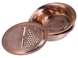 Multipurpose Water Basin Drain Basket with Vegetable Cutter Grater Stainless Steel for Home V1294-YM0714-3118210298812