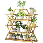 Bamboo Multilayer Flower Plant Bonsai Rack Shelf Stand Porch Lawn Patio V63-837881