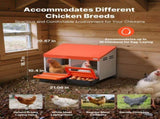 Chicken Nesting Boxes, 2 Compartments, Easy Egg Collection, Wall Mount, Easy to Assemble, Galvanized V952-JSCDXJS2GJ15PZUI4001V0