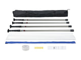 Dust Barrier Poles, 10 Ft Barrier Poles, Dust Barrier System with 4 Telescoping Poles, Magnetic V952-FCPZYCY410FTSUBC3V0