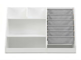 Keezi Kids Bookshelf Wood Bookcase Toddler Toys Storage Rack Display Shelves FURNI-N-BOOK-MCT-WH