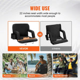VEVOR Stadium Seat with Back Support, Wide Bleacher Seat Backs, Folding Padded Cushion Stadium V952-XYTYGZYHMD2PW792SV0