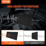 VEVOR Acoustic Foam Panels 2 Pack 48 x 24 x 2 in for Studio Wall and Ceiling V952-FZZSPMBHSL481YC0DV0