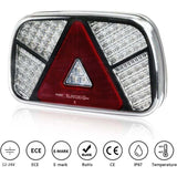 12V 24V Waterproof Trailer Rear Light Kit with Turn Signal Brake Reverse Fog Reflector V1237-ZY-715-368