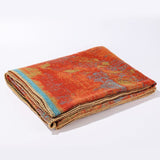 Sweet Daily Knit Wrap, Delicate Striped Trim Tie Dye Print, Pastel Pink V1221-XM-LB2162-ZS57