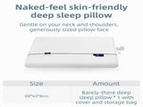 White Deep Sleep Slow Rebound Memory Foam Pillow with Washable Cover Storage Bag - Broad Surface V888-ELOSUNG55089-1