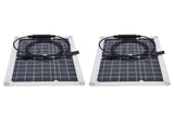 2 Pcs Solar Panels Kit 15W Portable Monocrystalline Solar Panel Charger for Outdoor Boat Caravan RV V1294-YM0523-3114210135711
