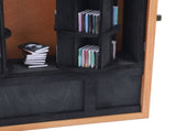Miniature Book Display Case Solid Wood and Plastic Rotatable Tiny Miniature Library Display Cabinet V1294-YM0901-3115250006911