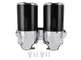 Wall Mount Soap Dispenser Double Cylinder 1000ml Manual Wall Mounted Bathroom Shower Pump Dispenser V1294-YM0901-3112250008512