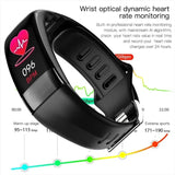 Fitness Bracelet Heart Blood Body Monitoring Black V728-OBA1005007805675162