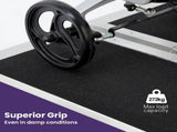 Equipmed 123cm Portable Folding Aluminium Access Ramp, 272kg Rated, Black Ultra-Grip, for V219-HELRMPEQ13SA