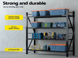 Giantz 2.4Mx2M Warehouse Shelving Garage Rack WR-F-20246-200BK-ABC