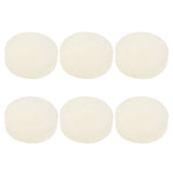 Hockey Pucks White PVC 6Pcs For Skill Enhancement V1369-AZ3-W-17218