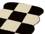 Runner Rug Black White Plaid Pattern Vintage Style Water Absorbent Stain Resistant Runner Carpet for V1294-YM0512-3117220256311