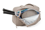 Womens Tennis Gym Bag Sports Tote Fits Two Rackets with Shoe Compartment - Camel V1308-DSZKI-142-2
