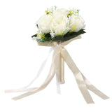 Wedding Bouquets Silk and Plastic Romantic Exquisite Comfortable Handle Beautiful Bridal Bouquet for V1294-YM0706-3115230071511